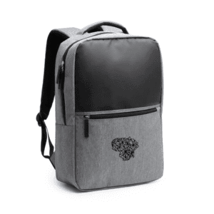 Perdirbto poliestero kuprinė su PU odos detalėmis - Kontūrai